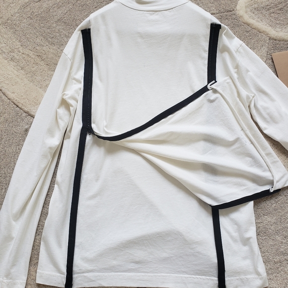 A-COLD-WALL Zipper Rollneck Turtleneck Top in Off White - Men's Medium - Picture 3 of 9